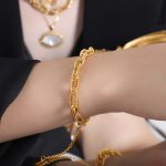 color: E468-Gold Bracelet -16+5cm