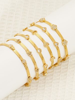 Light Luxury Zircon Stainless Steel Bracelet Female Circle Simple Temperamental All-Match Hand Jewelry