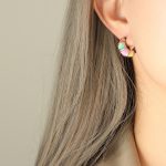 color: F680-Steel Color Earrings