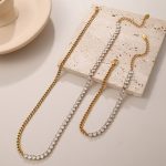Full Rhinestone Zircon Necklace Light Luxury and Simplicity Clavicle Chain Short Temperamental Dongguan
