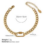 color: SL297G Gold Bracelet