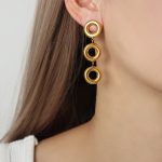 color: F1085-Gold Earrings