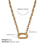 color: XL707G Gold Necklace