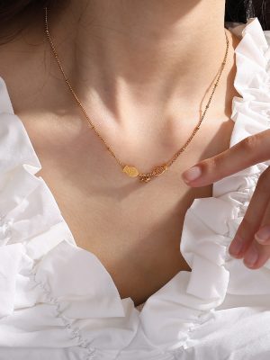 New Design Jewelry Set Personalized Pisces Pendant Anklet Necklace