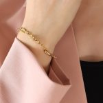 color: E364-Gold Bracelet 17+5cm