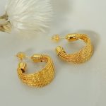 color: EH98 Gold 1 Pair Earrings