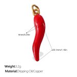 color: PJ609RDG Red Enamel Pendant