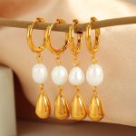 Light Luxury Ear Clip French Style Retro Elegant Design Simple Pearl Earrings Earrings Advanced
