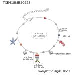 color: TXE418-Steel Color diy Bracelet 16+5cm