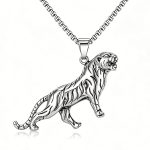 color: Leopard Silver +60cm Stainless Steel Chain