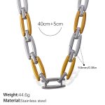 color: XL763SG Two-tone Gold Necklace