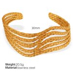 color: SZ141 Gold Bangle