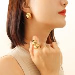 color: F582-Gold Earrings