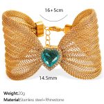 color: SL64 Blue Zircon Gold Bracelet