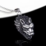 color: Wolf + Stainless Steel Chain