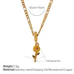 color: PJ848G-XL582G3MM Figaro Chain -1