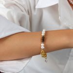 color: E028-Freshwater Pearl Bracelet -18+5cm