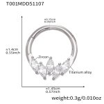 color: T001-Steel Color Nose Ring
