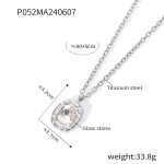 color: TXP052-Steel Color Necklace
