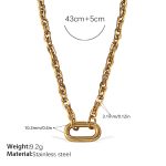 color: XL705G Gold Necklace