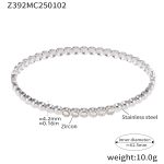 color: Z392-Steel Color Zircon Bangle