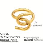 color: Y223-Gold Ring -Size 6 (5 Clearance Sale)