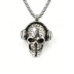 color: Skull Earphone +60cm Stainless Steel Chain