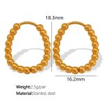 color: EH273 Gold Earrings