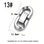 color: Jewelry Clasp 13# Fastened