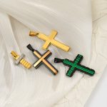 Cross Stainless Steel Necklace Men's Premium Pendant Street Hip-Hop Personalized Punk Ornament