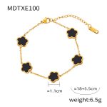 color: MDTXE100-Gold Black Bracelet