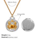 color: XL769SG11 Two-tone Gold Color Necklace