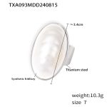 color: TXA093-Steel Color Size 7 Ring