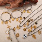 New Stainless Steel Multi-Element DIY Necklace Light Luxury Versatile 18K Gold Plating Design Bracelet