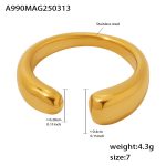 color: A990-Gold Ring / size: US 7