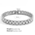 color: SL12 Women's 18cm Steel Color Bracelet