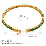 color: SL478GNG4.2MM Green Zircon Bracelet