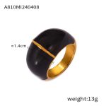 color: A810-Gold Black / size: US 6