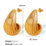 color: EH43 Gold Earrings