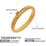 color: Z002-Champagne Zircon Bangle -Width 10MM