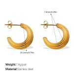 color: EH03G Gold Earrings