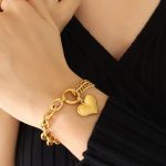 color: E120-Gold Bracelet 15+3cm