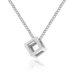 color: Silver Square +60cm Chain