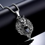color: Black + Stainless Steel Chain