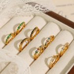High-Grade Micro Rhinestone Elegant Women's Ear Clip Simple Same Style Stainless Steel Earrings