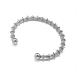 color: Spring Bangle 3 Steel Color