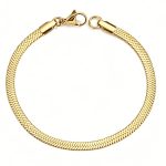 color: Gold 4mm / size: 17cm Bracelet