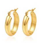 color: Oval Earrings Small Gold