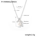 color: P1709-Steel Color Necklace