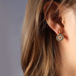color: F327-Gold Earrings 1 Pair